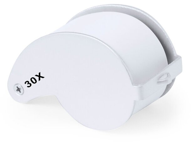 Lupa plegable Nunky 30x con iluminación LED y estuche detalle 2