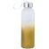 Botellas de agua de cristal personalizadas hielo degradado 500ml Nortalik Amarillo