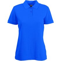 Polo manga corta de mujer tejido mixto 180 gr personalizado azul Polo manga corta de mujer tejido mixto 180 gr personalizado azul