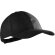 Gorra con 6 paneles en algodón liso negra