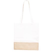 Bolsa Lerkal yute algodón natural asas reforzadas