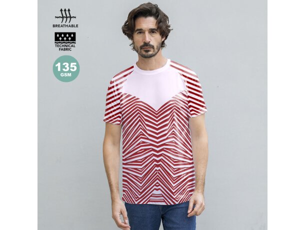 Camiseta técnica unisex cuello redondo de poliéster 135 g/m2 Tecnic Tingyi detalle 1