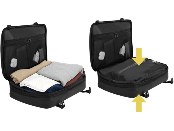 Mochila al vacío Garnep con bomba 30W y compartimento portátil detalle 4