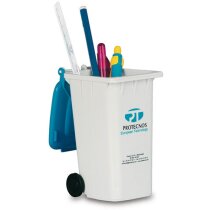 Lapicero con forma de contenedor blanco personalizado Lapicero con forma de contenedor blanco personalizado