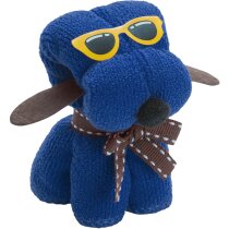 Toalla de regalo con forma de perrito con gafas roja Toalla de regalo con forma de perrito con gafas roja