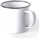 Taza metalica modelo Wilem de colores blanco