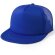 Gorra de poliéster con visera plana personalizada azul