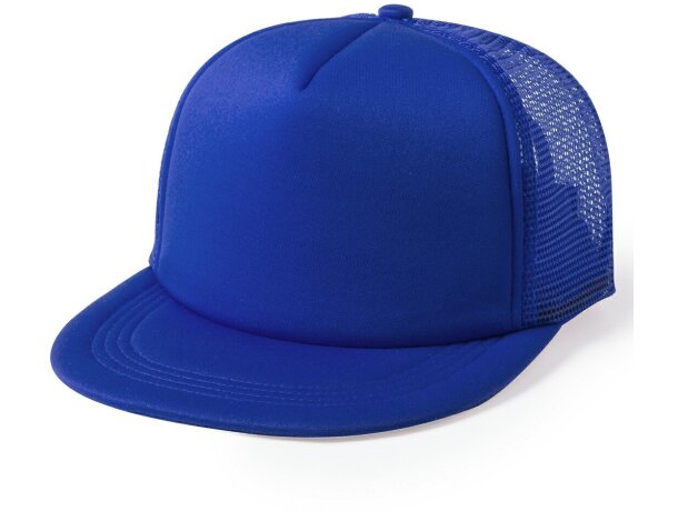 Gorra de poliéster con visera plana grabada