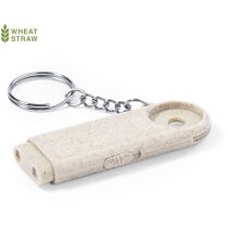 Llavero moneda carro linterna 2 LEDS de caña de trigo