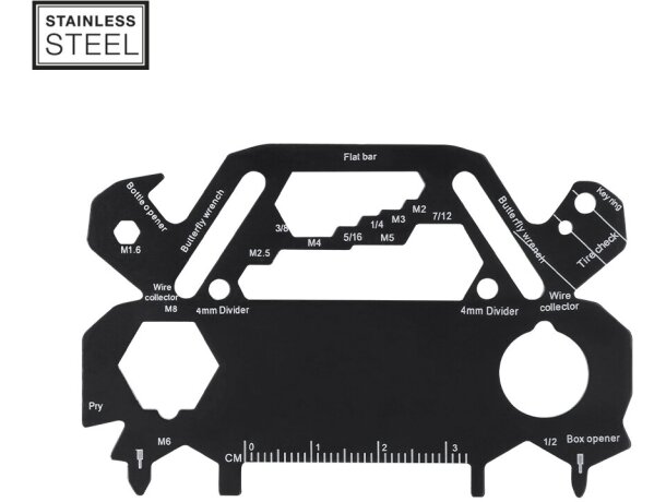 Multiherramienta Borex de acero inoxidable con 30 funciones detalle 2