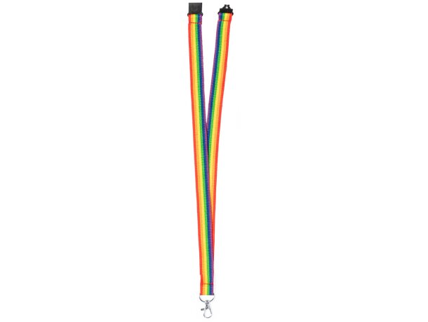 Lanyard lgtbi de poliéster Mapik detalle 3