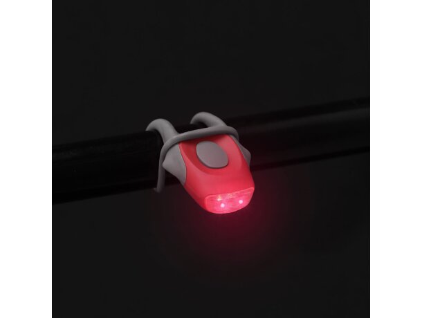Luz seguridad bicicleta Norint con doble led detalle 4