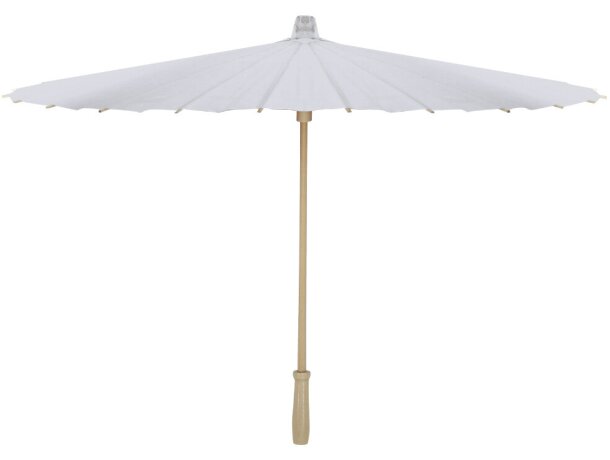 Sombrilla Zalea de madera natural con mango brillante 58cm detalle 5