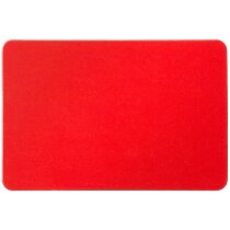 Imán de nevera rectangular personalizado rojo