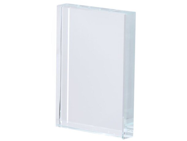 Placa de cristal Checken con grabado láser personalizado detalle 2