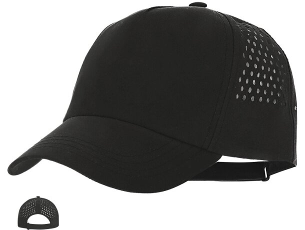 Gorra Ithaca de microfibra con cierre de velcro ajustable detalle 1