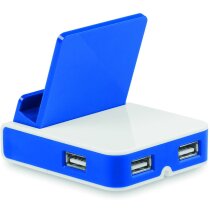 Soporte para móvil con 3 puertos personalizado Soporte para móvil con 3 puertos personalizado