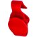 Soporte para llevar las bolsas rojo barata
