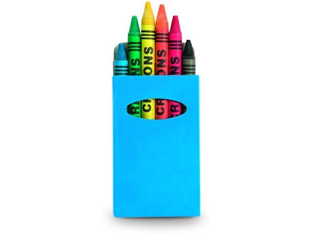 Caja de ceras de colores personalizada