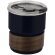 Vaso Gasking acero inoxidable con banda madera 250ml Negro