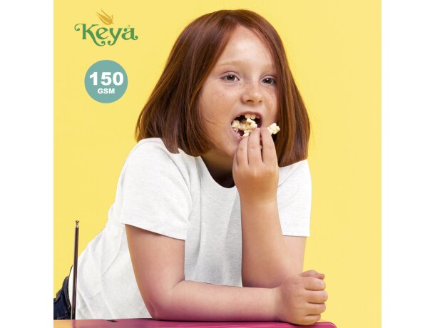 Camiseta Niño Blanca "keya" Yc150 personalizado