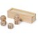 Juego de dados Atanin en madera con estuche deslizante detalle 6