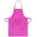 delantal de tejido mixto con bolsillo fucsia