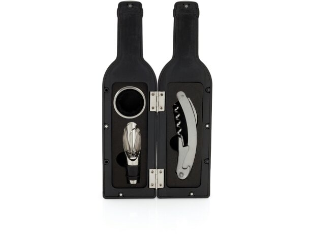 Set de vino de 3 piezas en estuche botella