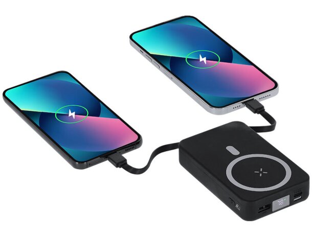 Power bank Granzax carga inalámbrica 15W magnética 10000 mAh detalle 8