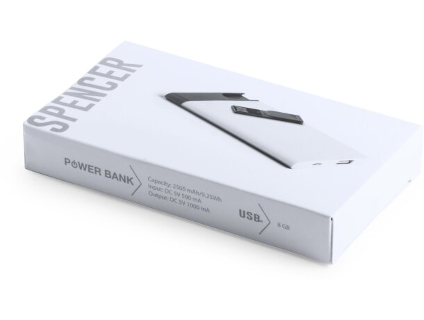 Power Spencer bank plano con USB 8GB personalizado