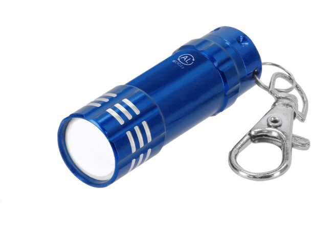 Llavero linterna Musday con 3 LEDs en aluminio reciclado detalle 2