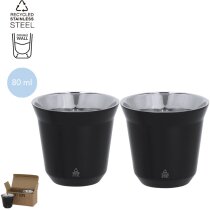 Set vasos Kodet acero inoxidable reciclado