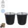 Set vasos Kodet acero inoxidable reciclado doble pared 80ml detalle 1