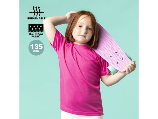 Camiseta técnica de niños 135 gr tecnic plus