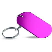 Llavero personalizado placa militar lacado con anilla y cadena