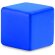 Antiestrés con forma de cubo personalizado azul