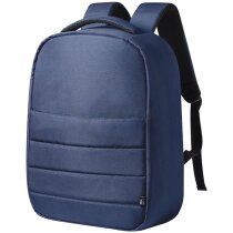 Mochila para ordenador personalizada 300D RPET reciclado antirrobo gris