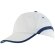Gorra con acabados combinados de algodón Blanco/marino