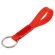 Llavero alargado silicona y metal Rojo