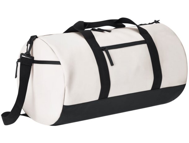 Bolso de viaje Sukar beige con cremallera y asa ajustable detalle 3