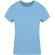 Camisetas manga corta mujer algodón ring spun 160 g/m2 Seiyo Azul claro