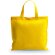 Bolsa cuadrada de no tejido personalizada amarilla