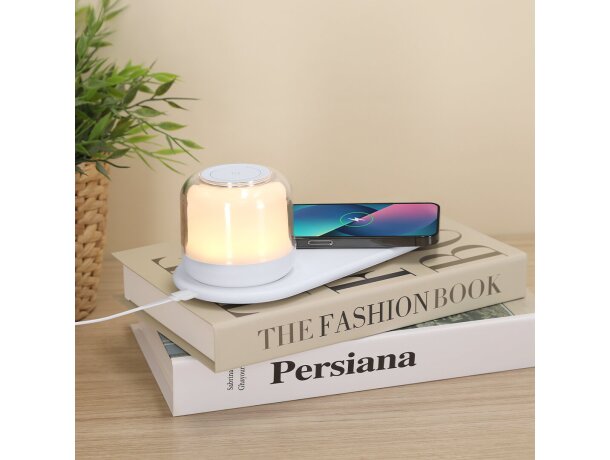Lámpara cargador inalámbrico Reginal con doble luz regulable detalle 8