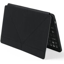 Teclado de polipiel con soporte personalizado negro Teclado de polipiel con soporte personalizado negro