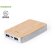 Power bank Newin aluminio reciclado bambú 5000 mAh dual USB detalle 1
