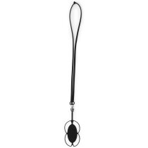 Lanyard barato de silicona de colores negro