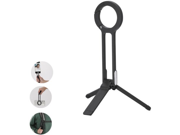 Soporte magnético plegable Harik con mosquetón detalle 1