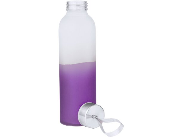 Botellas de agua de cristal personalizadas hielo degradado 500ml Nortalik detalle 3