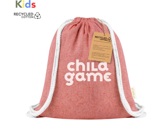 Mochila de cuerdas algodón reciclado 120 g/m2 detalle 1