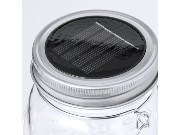 Lámpara solar Rodina con 20 leds y carga solar en cristal detalle 4